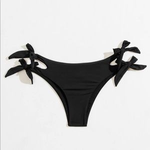 Black Cut-Out Swim Bottom
